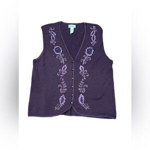 Vintage Koret Knit Vest Size Large